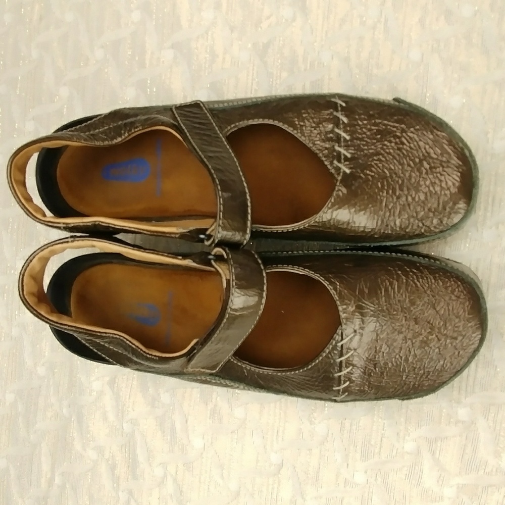 Wolky Leather Strappy Clog Mary Jane